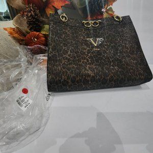 NEW Authentic Italia Registered Trademark of Versace 19.69 Leather Tote